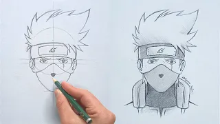 Como Dibujar a KAKASHI Paso a Paso | How to draw Kakashi