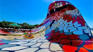 Thrilling Ride on the King Cobra Water Slide at Aqualand Plovdiv, Bulgaria