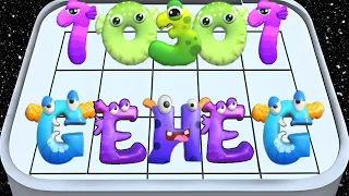 Merge ABC Letter Go Vs Merge Number 3D Math Lore Max Level Gameplay ALphabet Vs Number Games