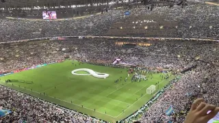 “Muchachos” by Argentina fans | Argentina vs France | 2022 FIFA World Cup Final | Lusail Stadium