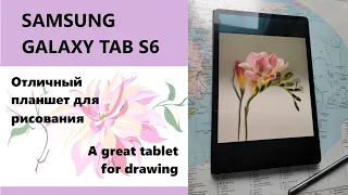 Samsung Galaxy Tab S6: отличный планшет для рисования / great tablet for drawing (eng subtitles)