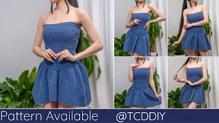 How to Crochet a Tube Top Dress | Pattern & Tutorial DIY