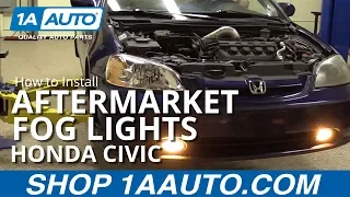 How to Install Aftermarket Foglights 01-05 Honda Civic