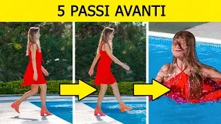 LA SFIDA DEI 5 PASSI AVANTI! || SCHERZI DIVERTENTI E SITUAZIONI IMPREVISTE da 123 GO! CHALLENGE