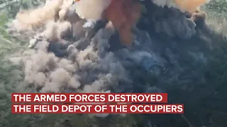 The Armed Forces destroyed the field depot of the occupiers