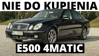 Mercedes E500 4matic - auto nie do kupienia