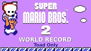 TOAD Only Speedrun in 8:42 • Super Mario Bros. 2 (WORLD RECORD)
