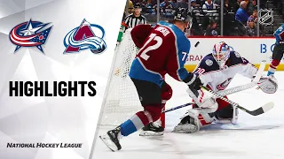 NHL Highlights | Blue Jackets @ Avalanche 11/09/19