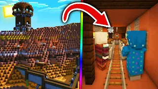 Los PILLAGER encuentran una SALA SECRETA en una MINESHAFT de MINECRAFT! 😱