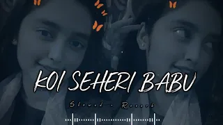 Koi Sehri babu [ SLOWED × REVERB ] Remix |Instagram Viral Song | Relaxing Vibes @abhi_special