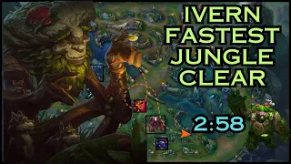 Ivern Lightning-Fast Jungle Clear | 2:58 Blue Start (1 Smite)