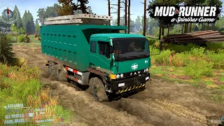 Spintires: Mudrunner - KAMAZ NEW MOD Truck Off-road Driving | whit graphics hd |1080p 60fps