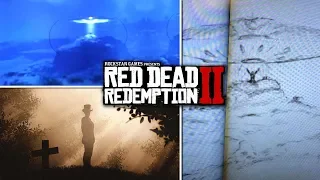 Red Dead Redemption 2 - Secrets & Easter Eggs - Third UFO, Alien Abduction & Strange Man APPEARS!