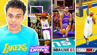 DUNKING WITH VINCE CARTER IN EVERY BASKETBALL GAME!