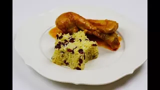 Zereshk Polo ba Morgh (Persian Barberry Rice with Chicken Recipe)