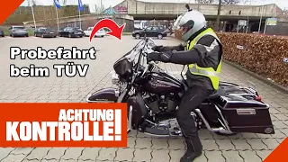 Test auf der AUTOBAHN! US-Motorrad auf dem Prüfstand! |2/2| Kabel Eins | Achtung Kontrolle