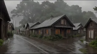 Relieve stress quickly by falling asleep listening to heavy rain and thunder at night - Asmr rain