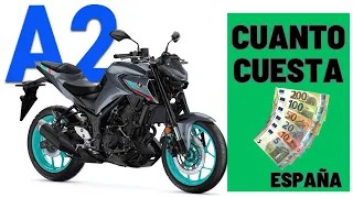 CUANTO CUESTA SACARSE EL CARNET A2 🏍| carnet moto ESPAÑA