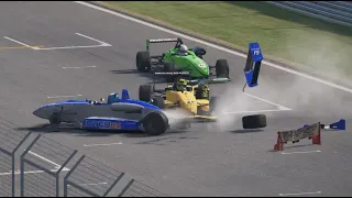 Formula Car - FRONTAL CRASH - on Nurburgring