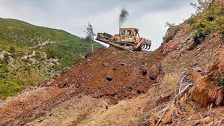 #caterpillar Cat D7G #dozer forest road rock removal #explore #bulldozer #cat #work #heavyequipment