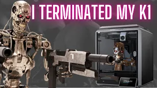 Terminator T800 Bust 3D Print On Creality K1 & Graphite Powder Metal Effect