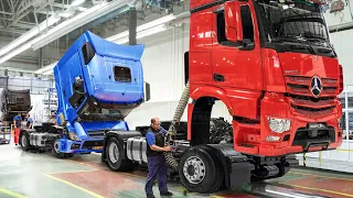 Inside Super Advanced Mercedes Benz Factory Producing Millions $ of Trucks Per Day