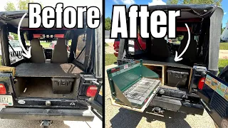 Jeep TJ Sliding Drawer/Camping Build!