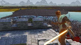 LAST STAND BATTLE !! CAN 5,000 Jedi star war stop 15,000,00 million ORC Monster ?? UEBS 2