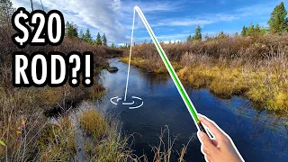 This $20 Rod Is Better Than Thought It Would Be! (Tenkara Fly Fishing)
