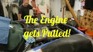 C6 Corvette Engine Rebuild PT 2 Pulling Engine