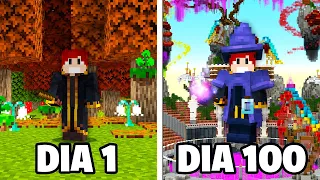 EU PASSEI 100 DIAS TREINANDO PARA UM TORNEIO MÁGICO NO MINECRAFT - O FILME