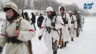 Реконструкция боя под Нарвой 1944 года