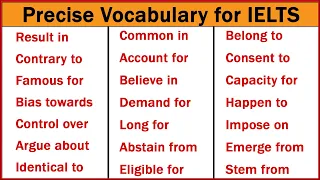 Most Useful Vocabulary for IELTS (Precise Words You Need to Know)