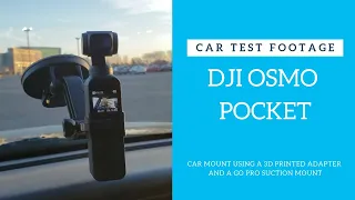 DJI Osmo Pocket GoPro Mounted Car Footage @ 4K 30fps (DJI Osmo Pocket Car Mount)