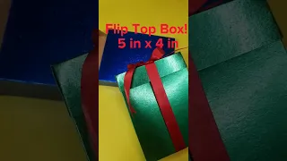 Flip Top Box! 5x4 , just 1 A4 paper, Quick & Easy #shorts