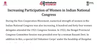 Gandhian era and womens participation in national movement