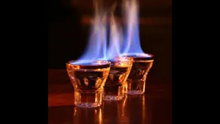 Vodka fire shot