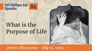 84 - What is The Purpose of Life | Sri Sathya Sai Speaks | July 11, 1995