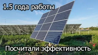 Эффективность солнечного трекера. 1,5 года работы. Серия 12