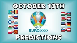 EURO 2020 QUALIFYING MATCHDAY 8 - PART 1 - PREDICTIONS