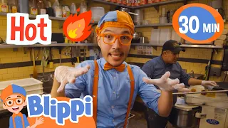 🧑🏻‍🍳 Kid's Cooking Classes with Blippi 🧑🏻‍🍳 | @Blippi  | 🔤 Moonbug Subtitles 🔤