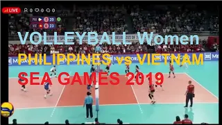 VOLLEYBALL Women | PHILIPPINES  vs  VIETNAM | SEA GAMES 2019 | Dec 3, 2019