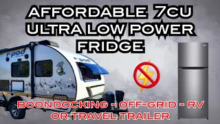 AFFORDABLE - ENERGY EFFICIENT REFRIGERATOR | FOR OFF-GRID BOONDOCKING TRAVEL TRAILER RV - SIPS POWER