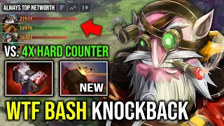 100% NEW CRAZY META Basher + Knockback Sniper Max Attack Range Vs 4x Hard Counter Pick Dota 2