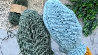 We knit SIMPLE short socks with SPOKES with a pattern. Master Class