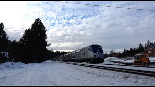 4K: Two Trains through the Snow On Donner Pass