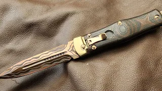 Old Knife Gets a New Life. Neglected Microtech Cobra Gets Full Custom Makeover.