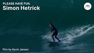 Simon Hetrick surfing in California | excerpt from "PLEASE HAVE FUN."