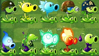 Plants vs Zombies 2: All Pea Plants & Pea Vine Vs Zomboss Z-Mech
