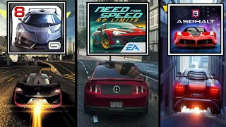 Need for Speed No Limits VS Asphalt 9 Legends VS Asphalt 8 | Which One is Better?